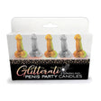 Glitterati - Penis Party Candles - Novelty Candles - 5 Pack - Naughty by Nature Adult Store