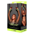 Glow In The Dark Deluxe Doorway Buckle Cuffs - Adult Toys