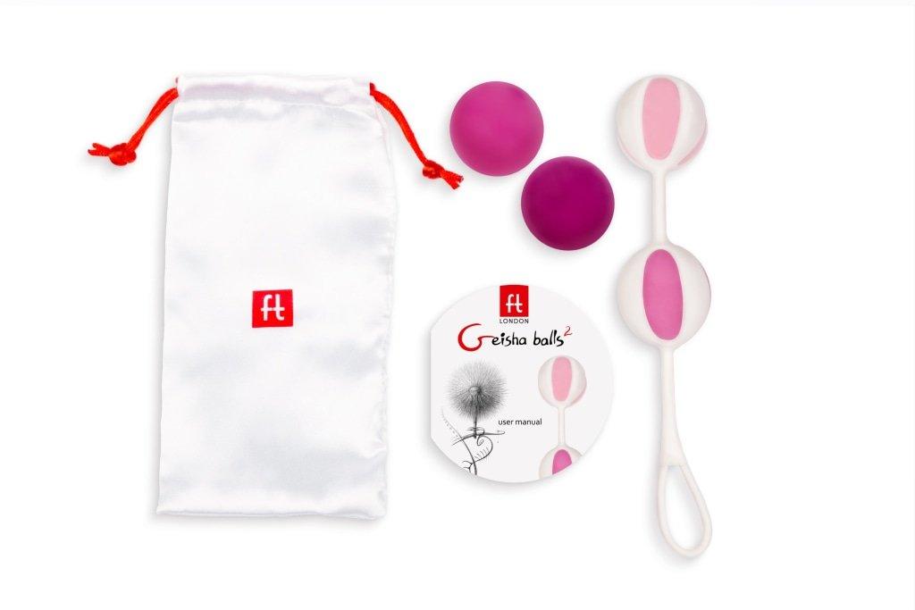 Gvibe Geisha Balls 2 | 5 - Stage Kegel Training Set - Pink Silicone - Adult Toys