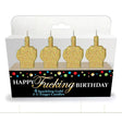Happy Fucking Birthday FU Candle Set - Novelty Party Candles - Set of 4 - Novelties