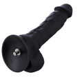 HiSmith 8.7" Silicone Flexible Black Dildo (KlicLok) - Machines