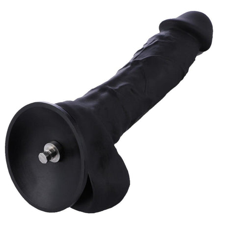 HiSmith 8.7" Silicone Flexible Black Dildo (KlicLok) - Machines