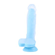HiSmith 9.65" Fluorescence Dildo Blue - Naughty by Nature Adult Store