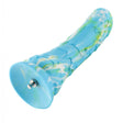 HiSmith - 9.5" Silicone Blue Monster Curved Dildo (KlicLok) - 