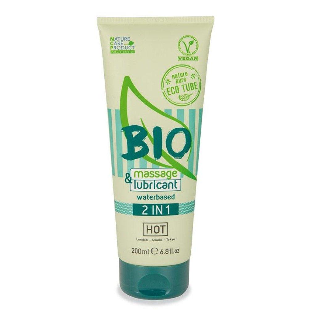 Hot Bio 2 - in - 1 Water Based Lubricant & Massage Gel - Vegan - 200ml - LOTIONS & LUBES