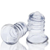 Hunkyjunk Elong Wide Base Nipsucker - Clear FlexTPR Nipple Suckers - Adult Toys