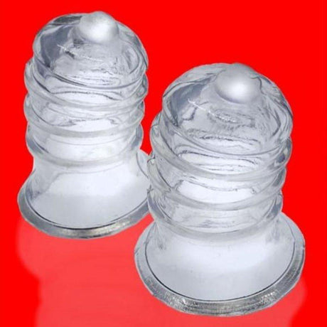 Hunkyjunk Elong Wide Base Nipsucker - Clear FlexTPR Nipple Suckers - Adult Toys