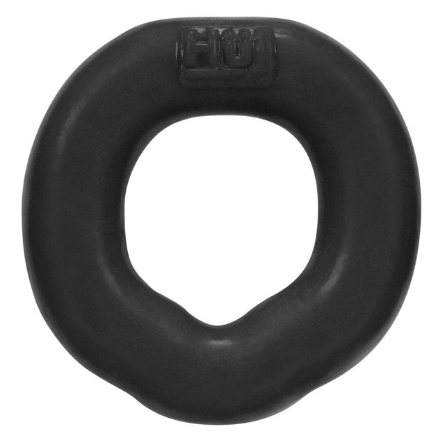 Hunkyjunk FIT Ergo Long - Wear Silicone Cock Ring – Tar Black - Adult Toys