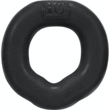 Hunkyjunk FIT Ergo Long - Wear Silicone Cock Ring – Tar Black - Adult Toys