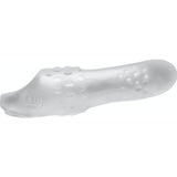 Hunkyjunk SWELL Adjust - fit Penis Extension Sleeve | Silicone Ice - Adult Toys