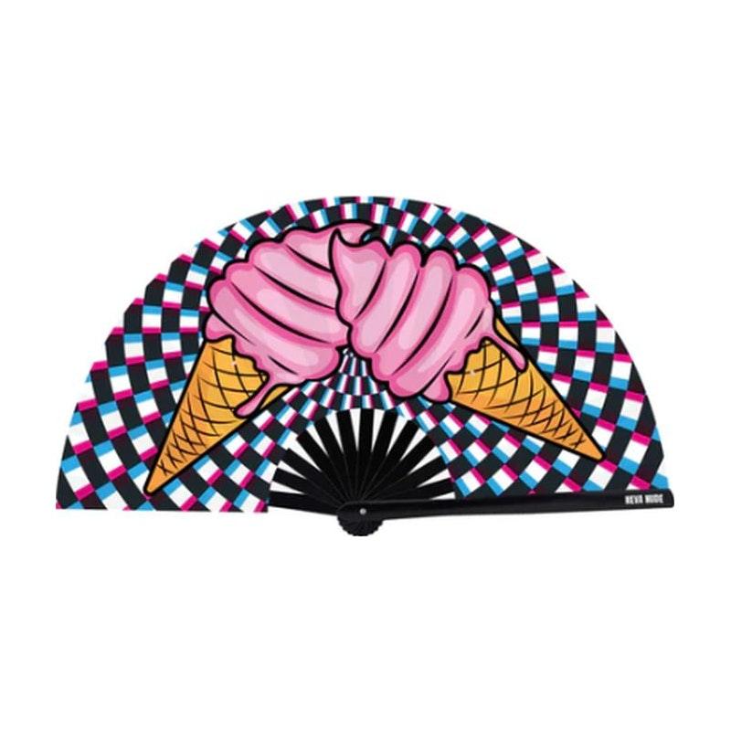 Ice Scream You Scream Blacklight Folding Fan - Naughty by Nature Adult Store