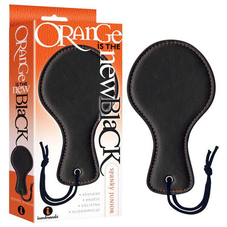 Icon Brands Spanky Junior Black Paddle – Ergonomic Spanking Tool - BONDAGE - TOYS