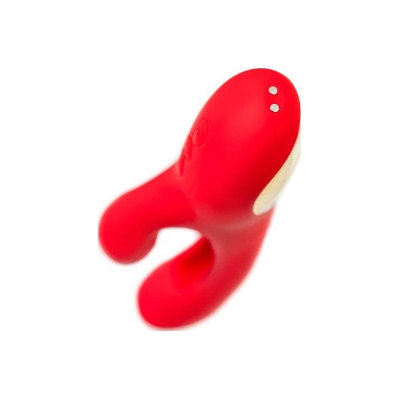 JOS Patti Moving Tongue Rabbit Vibrator Red - Adult Toys