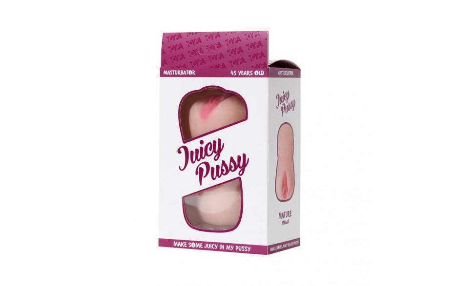 Juicy Mature Dual Ended Masturbator – Flesh TPE Pocket Pussy 14.5cm - Adult Toys