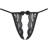 Lace Open Front G - String Black - Lingerie