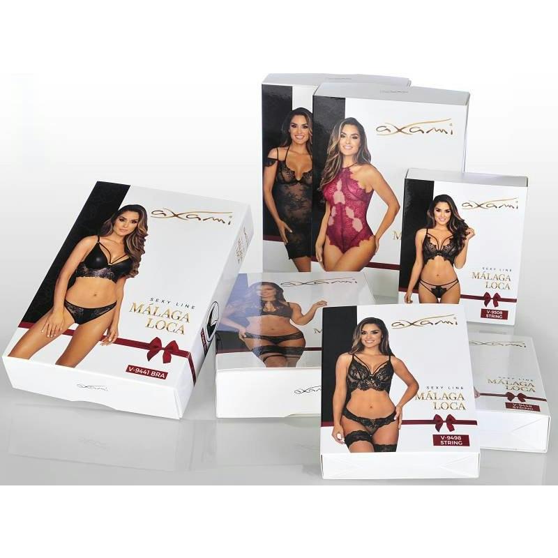 Lace Open Front G - String Black - Lingerie