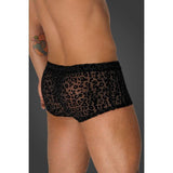 Leopard Flock Short Shorts - Lingerie