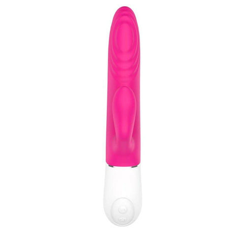 Lighter Thrusting Rabbit Vibrator Pink - Adult Toys