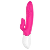 Lighter Thrusting Rabbit Vibrator Pink - Adult Toys