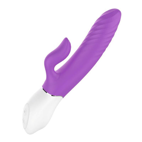 Lighter Thrusting Rabbit Vibrator Purple - Adult Toys