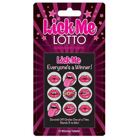Little Genie Lick Me Lotto Naughty Scratcher Adult Sex Game Card - Novelties