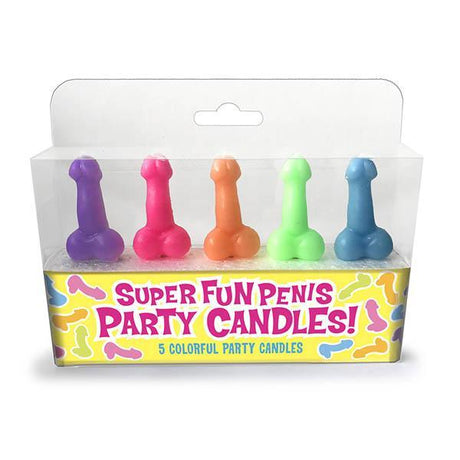 Little Genie Penis Party Candles – 5 Pack Colorful Hens Night Novelty - Novelties
