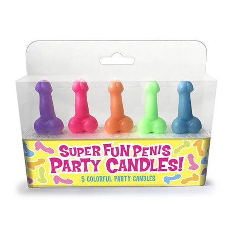 Little Genie Penis Party Candles – 5 Pack Colorful Hens Night Novelty - Novelties