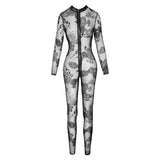 Long Tulle Overall w 3 Way Zipper - Lingerie