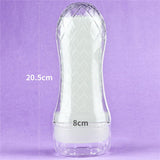 Lovetoy Lumino Play Ribbed Masturbator – Glow in the Dark TPE Stroker - Adult Toys