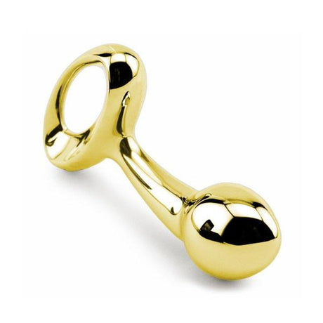 Lovetoy Pure Metal Butt Plug – Gold Zinc Alloy Medium Anal Toy - Adult Toys