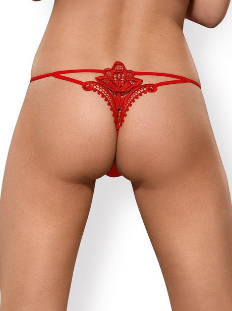 Luiza Thong Red - Lingerie