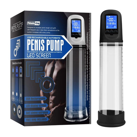 Luxury USB LCD Auto - Pump Clear - Adult Toys