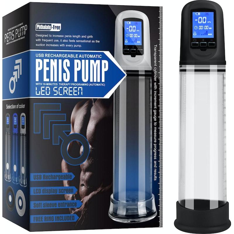 Luxury USB LCD Auto - Pump Clear - Adult Toys