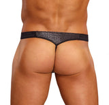 Male Power Micro G - String – Black Snakeskin Nylon Spandex Underwear - Lingerie