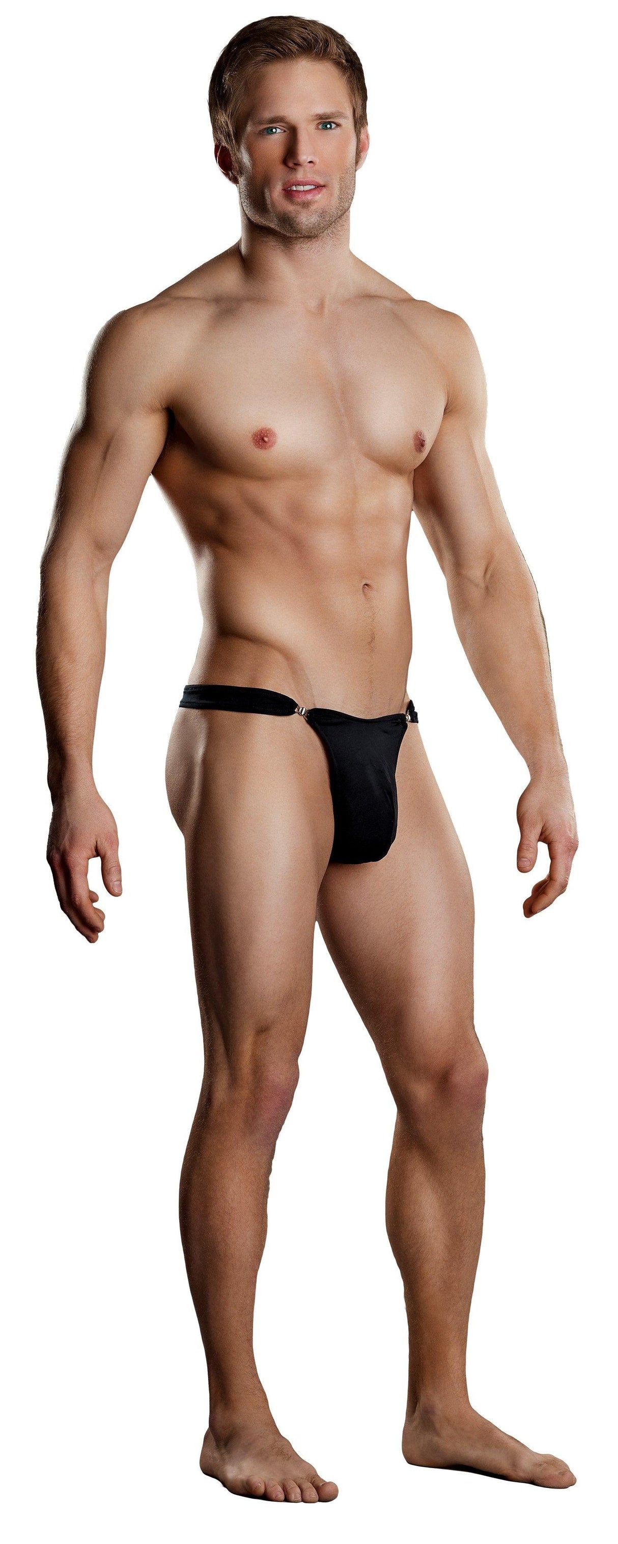 Male Power Spandex Quick Release Bong Clip Thong - Lingerie