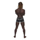 Male Power Sport Mesh Mini Short Black - Lingerie