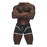 Male Power Sport Mesh Mini Short Black - Lingerie
