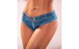 Mapale Chambray Micro Mini Shorts – Light Denim Lingerie Shorts - Lingerie