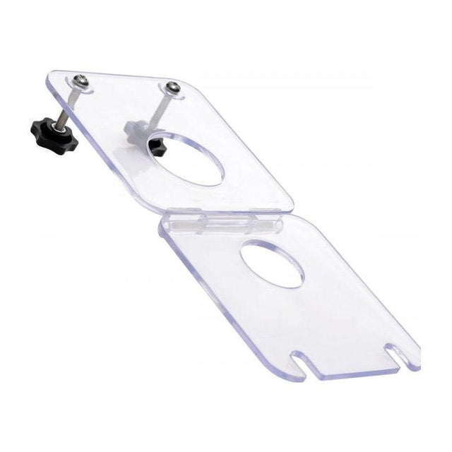 Master Series Clear Acrylic Cock and Ball Crusher – Adjustable Pressure - Adult Toys