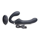 Mighty Rider 10X Strapless Strap - On Black w Remote - Adult Toys