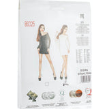 Mini Dress White With Mesh Sleeves and Sides - Lingerie