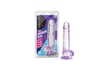 Naturally Yours 7" Crystaline Dildo Amethyst - Adult Toys