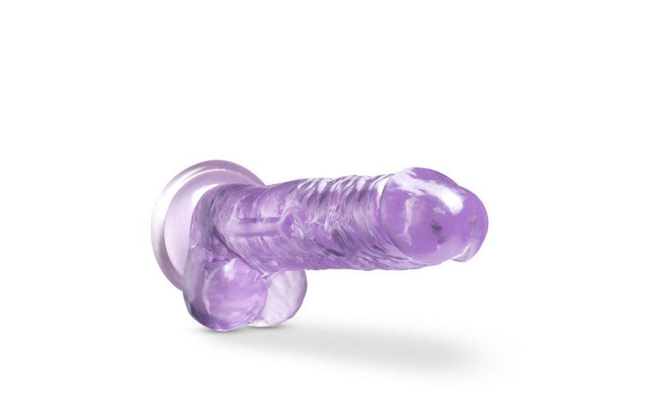 Naturally Yours 7" Crystaline Dildo Amethyst - Adult Toys