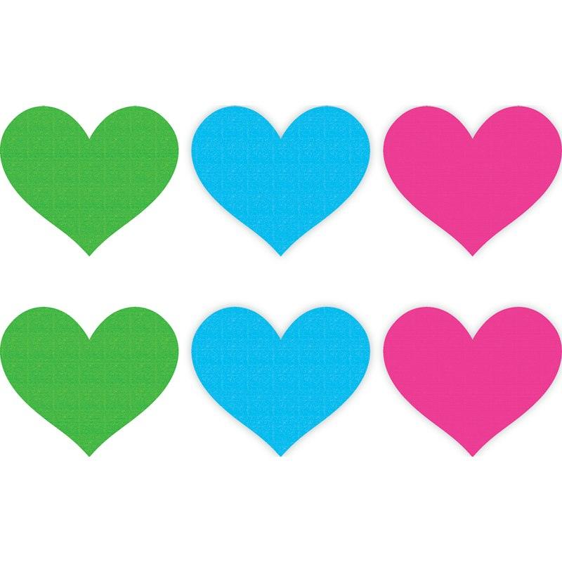 Neon Heart Pasties 3 Pk Green/Blue/Pink - Lingerie