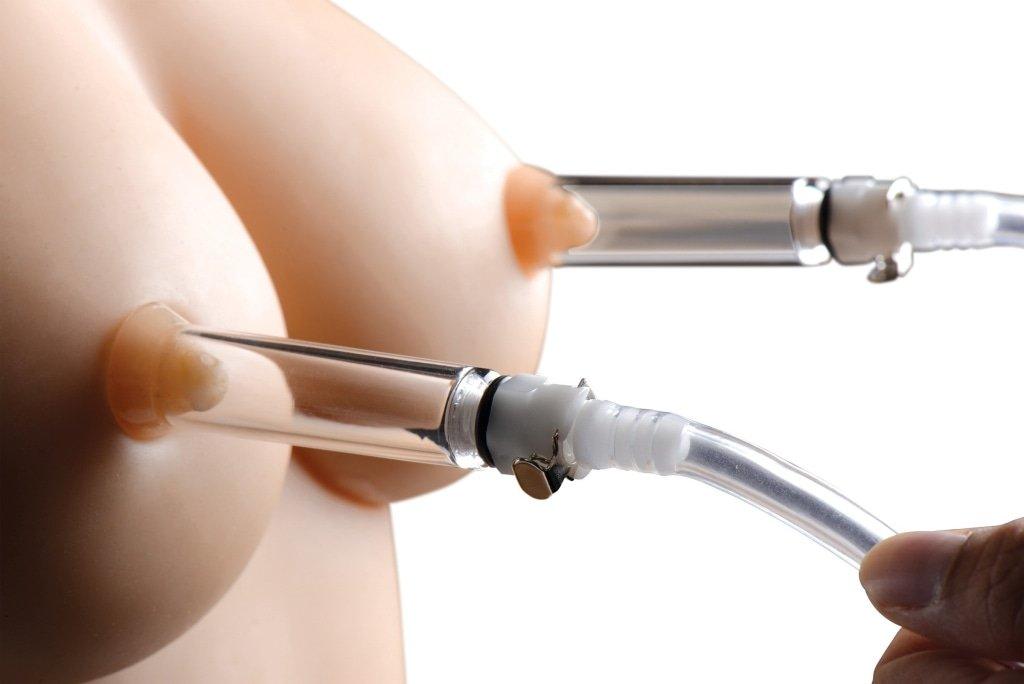 Nipple Pumping System with Dual Cylinders - Naughty by Nature Adult Store