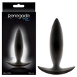NS Novelties Renegade Spades Black Silicone Small Butt Plug – 10cm - Anal Toys