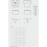 Obsessive Naughty Student 4 - Piece School Girl Costume - Lingerie