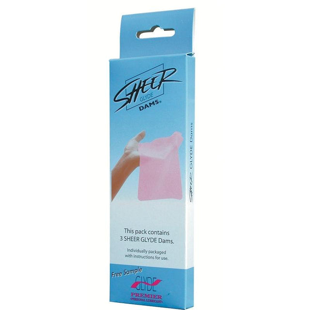 Oral Sheer Dam 3 Pc Pink/Strawberry - Adult Toys