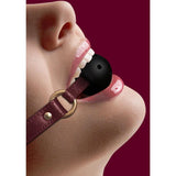 OUCH! Halo - Breathable Ball Gag - Burgundy Mouth Restraint - BONDAGE - TOYS