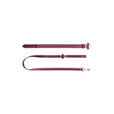 OUCH! Halo - Collar With Leash - Burgundy Restraint - BONDAGE - TOYS